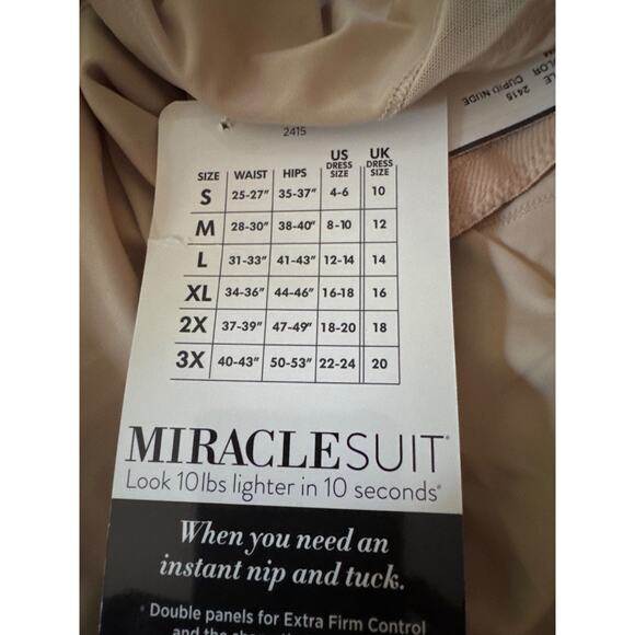 Miraclesuit Instant Tummy Tuck Extra Firm High-Waist Size Large Brief 2415 - Picture 6 of 7